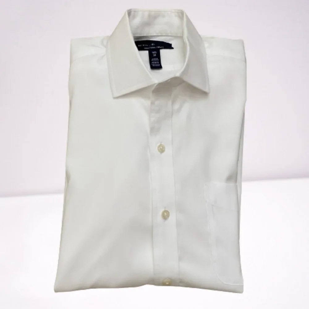 White Buttoned Down men's dress shirt size slim 14.5 / 34 - Picture 1 of 9